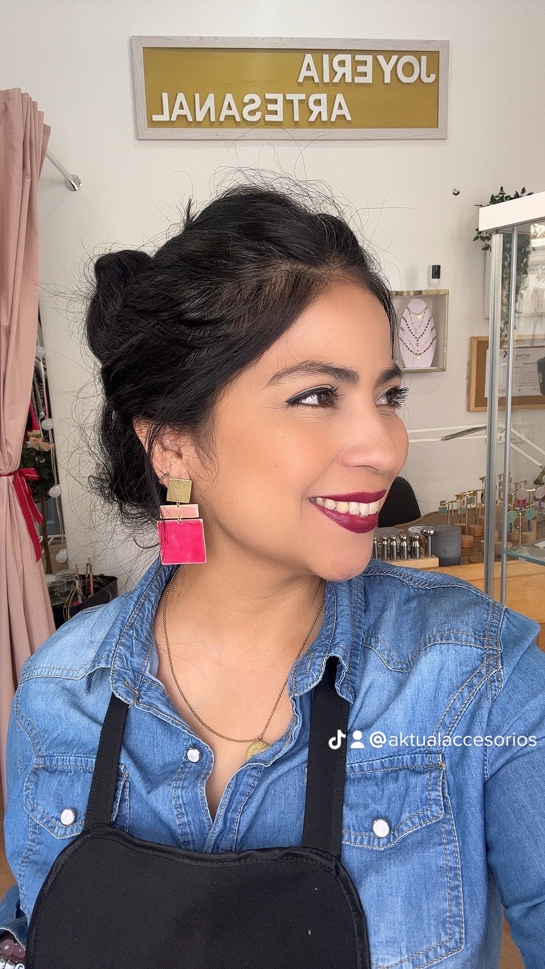 Checkered Earrings