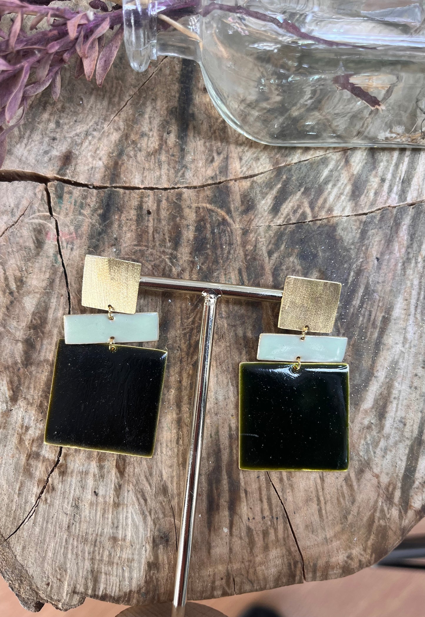 Checkered Earrings