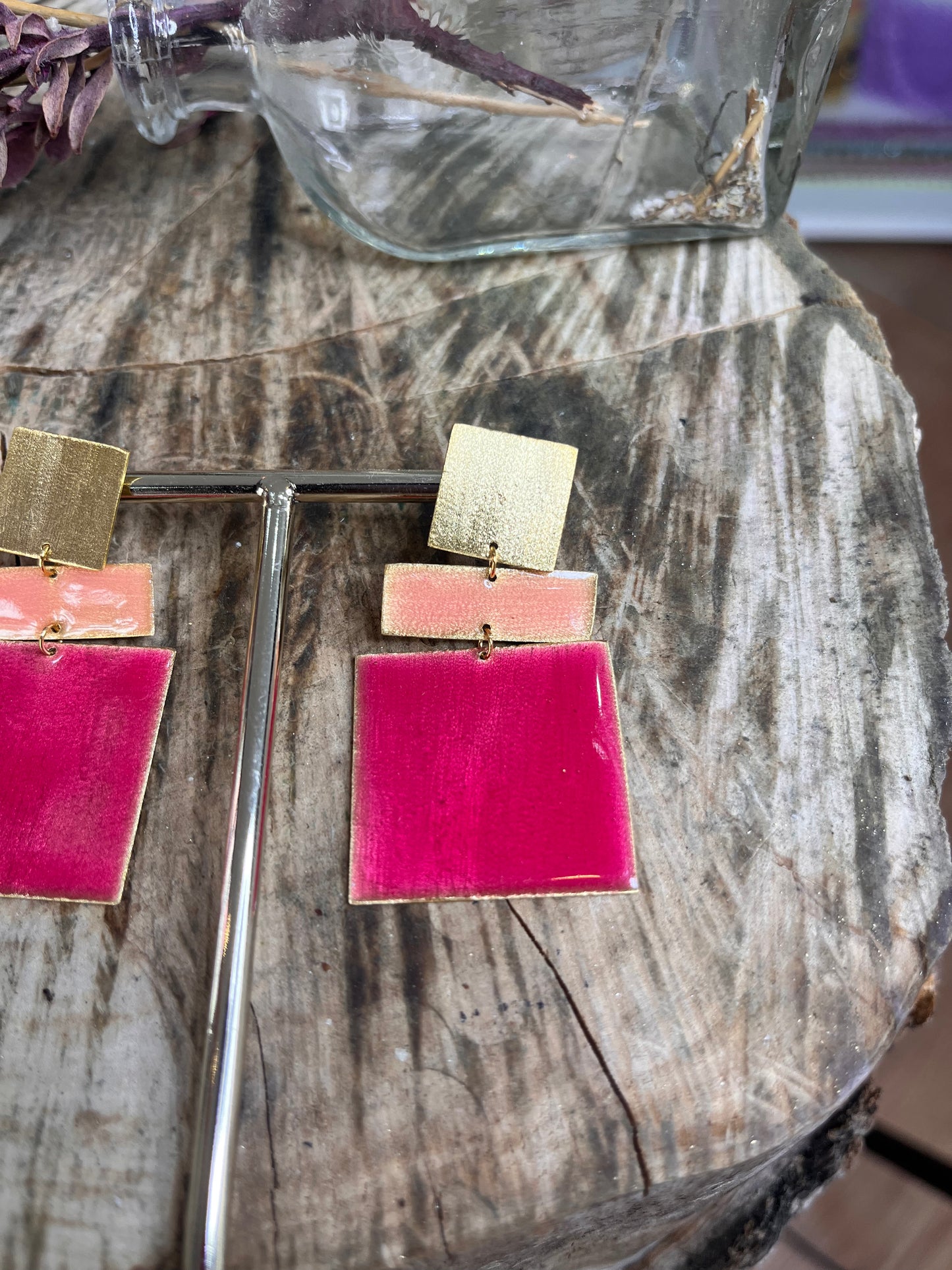 Checkered Earrings