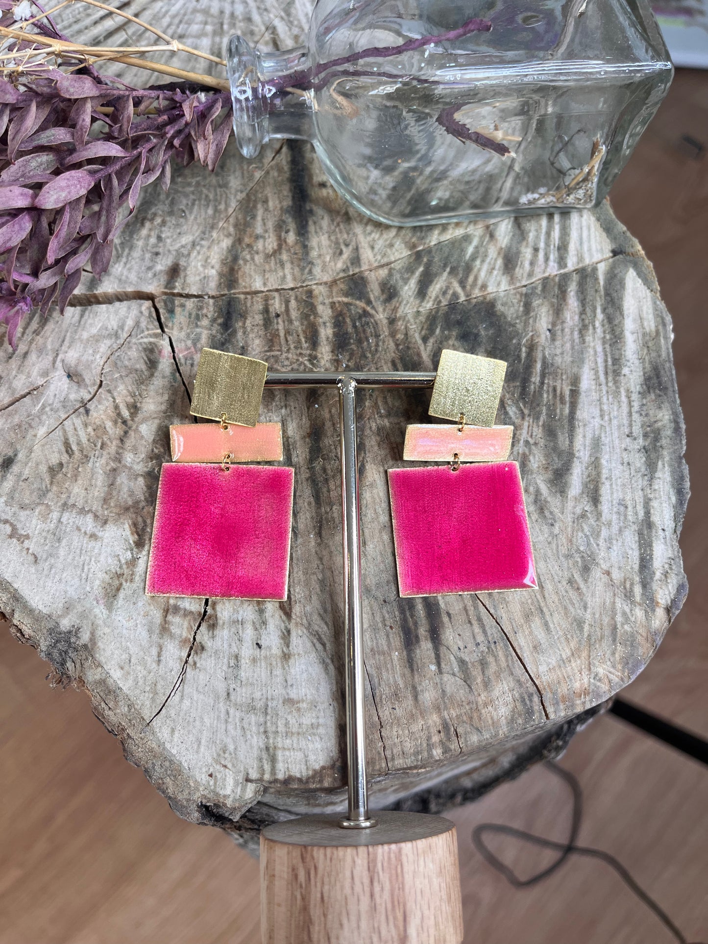 Checkered Earrings