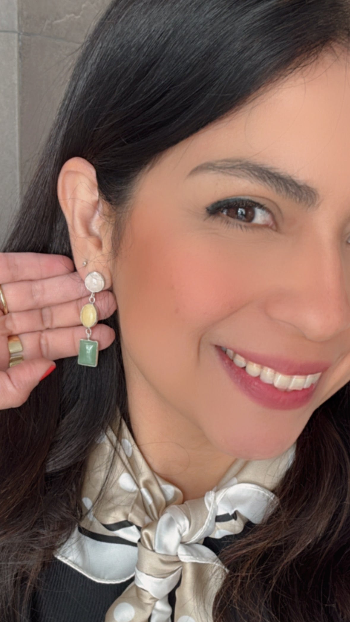 Pendientes Poema en Plata