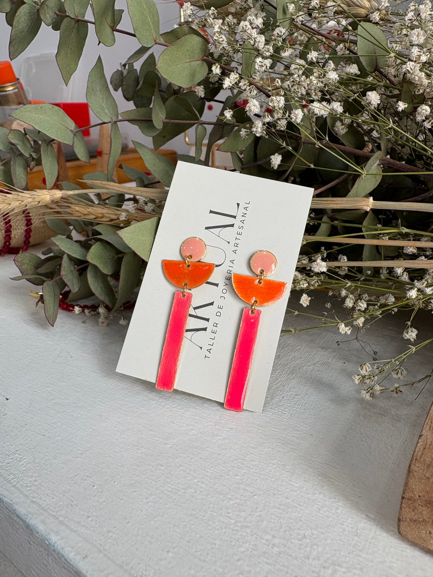 Summer Joy - Hand-painted handmade earrings