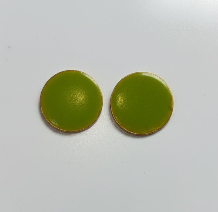 Yellow Earrings – yellow flower in hand-painted resin
