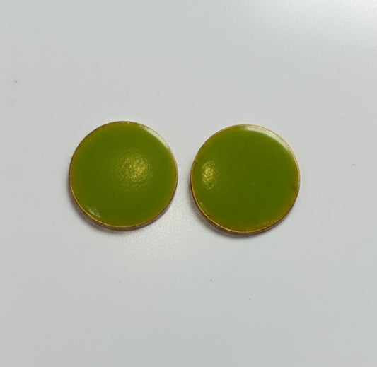 Yellow Earrings – yellow flower in hand-painted resin
