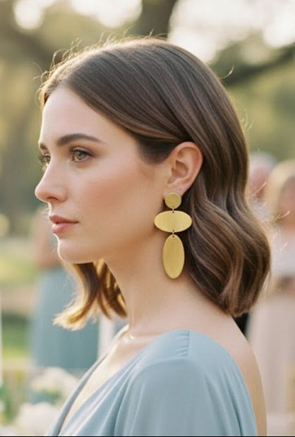 Maxi Brass Earrings