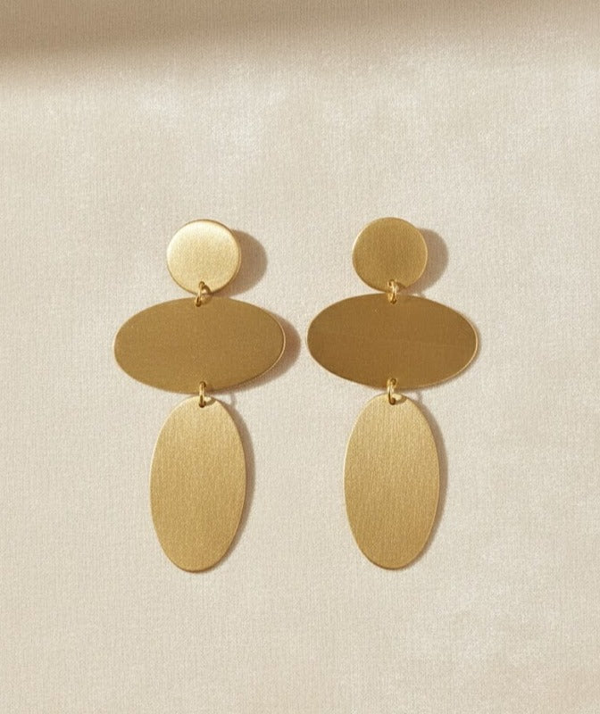 Maxi Brass Earrings