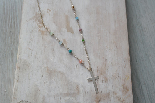 Collar Alegría de la oración - hecho en Plata