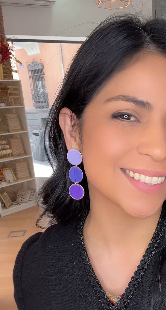 Pendientes Artesanales Brisas de Lavanda