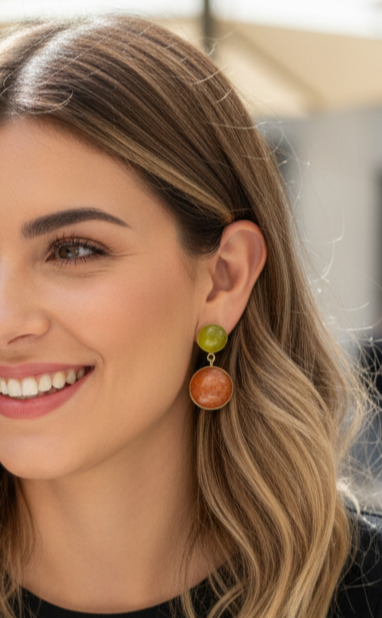 pendientes aurora piedras naturales
