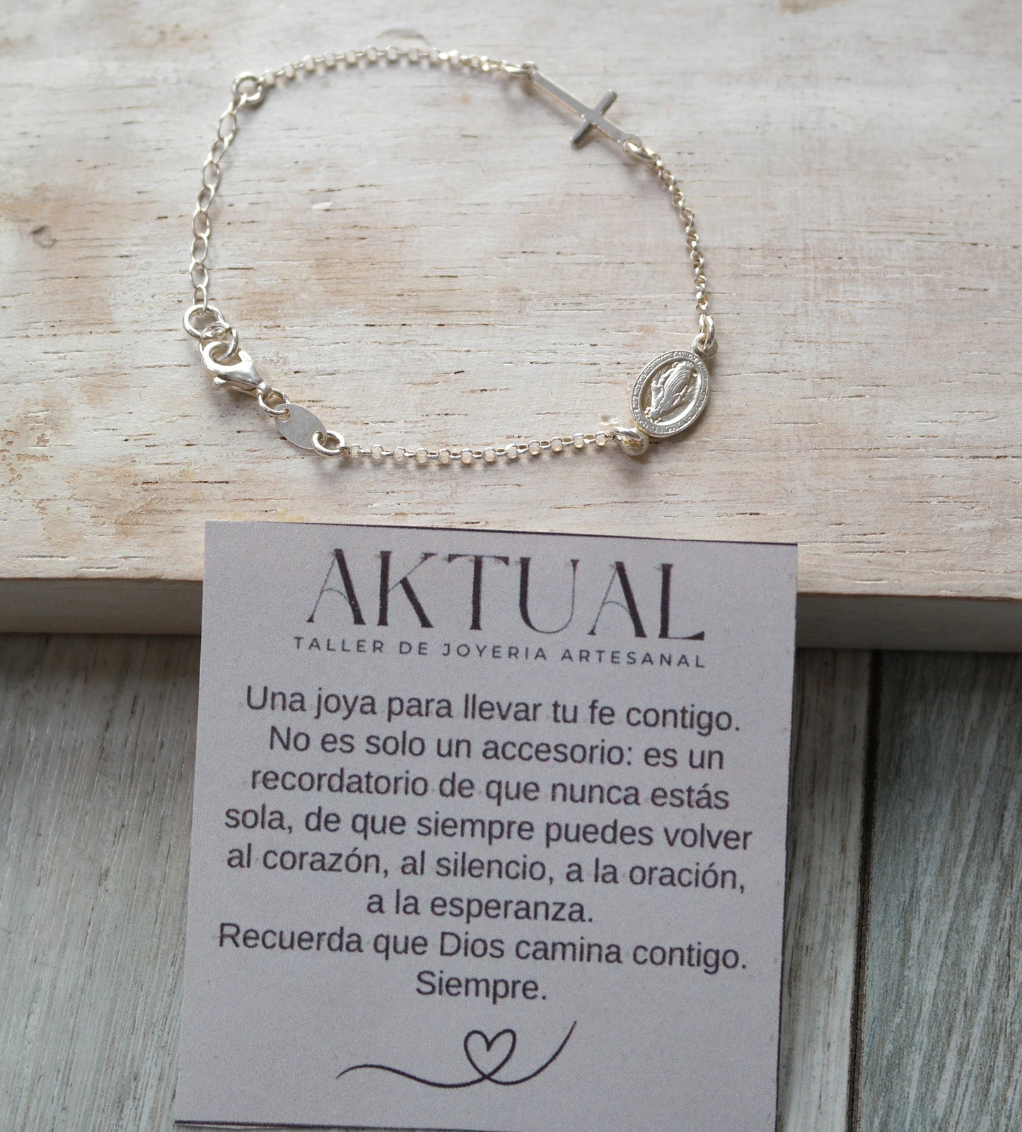 pulsera de plata oracion