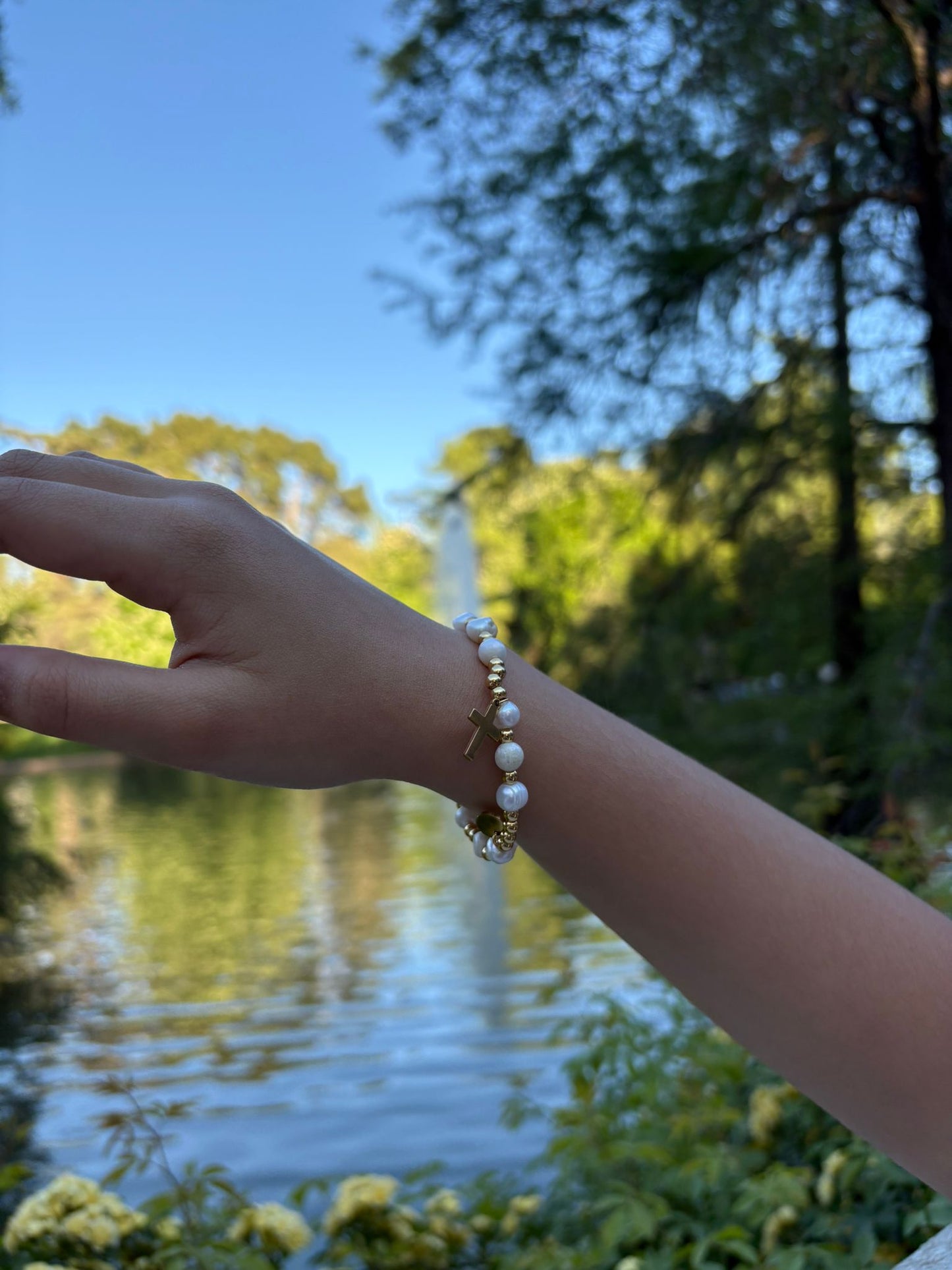 pulsera primera comunion rosario