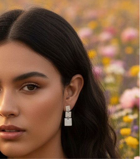 Pendientes Danza en plata