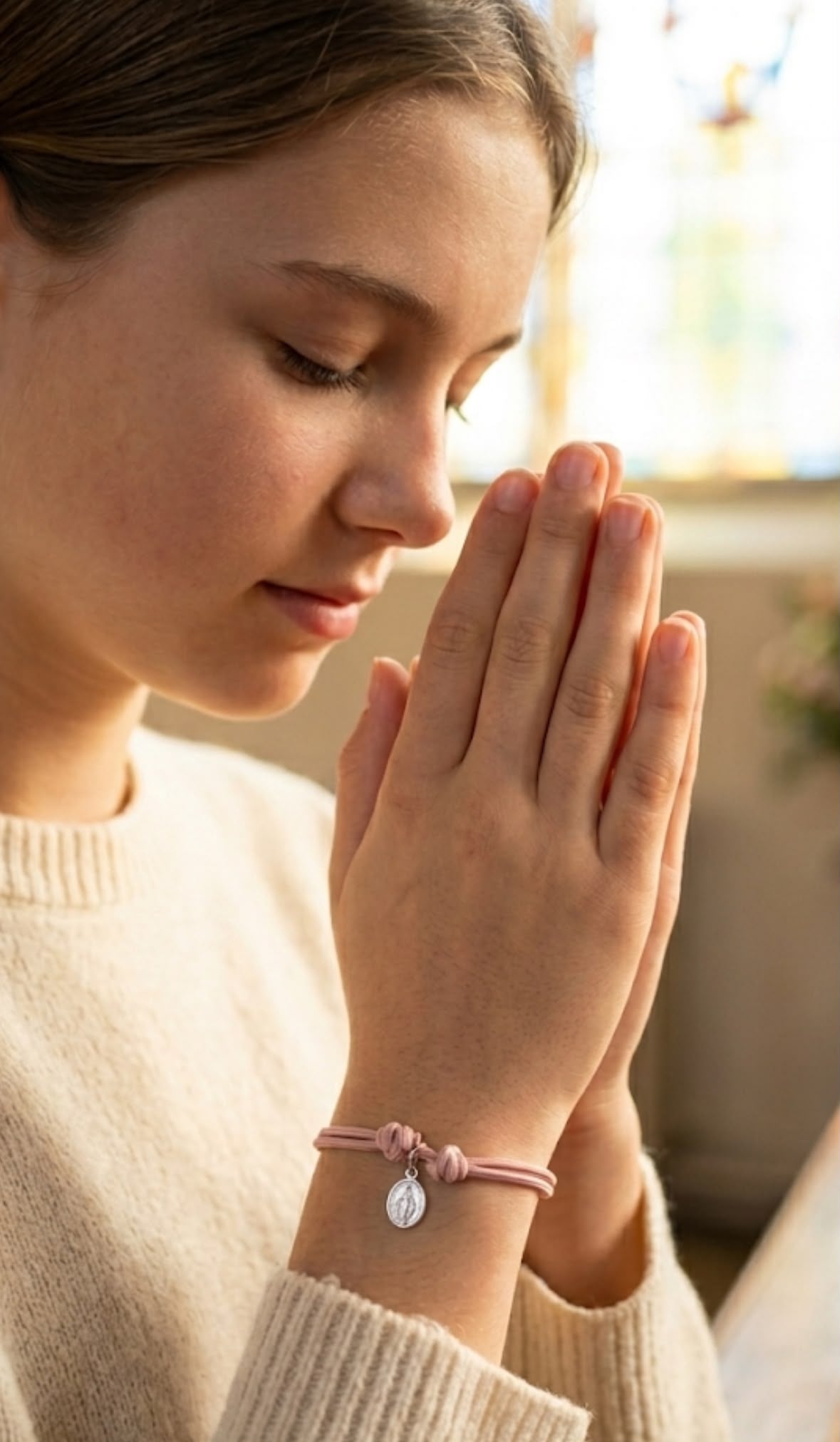 Pulsera Virgen del Carmen en Plata – Edición Especial Visita del Papa a Madrid 2026
