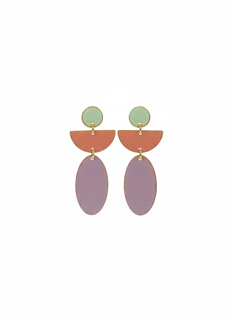 Pendientes Geometría - Pendientes hechos a mano