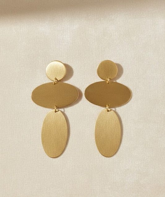 Maxi Brass Earrings
