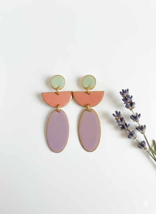 Pendientes Geometría - Pendientes hechos a mano