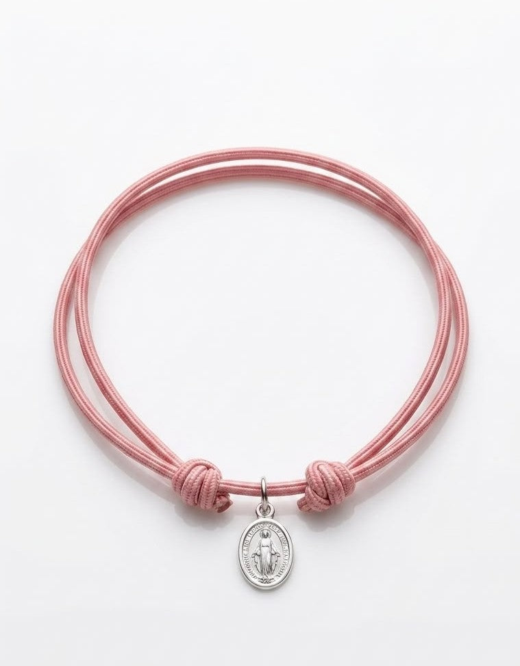 Pulsera Virgen del Carmen en Plata – Edición Especial Visita del Papa a Madrid 2026