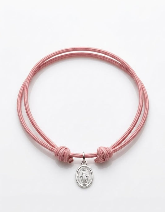 Pulsera Virgen del Carmen en Plata – Edición Especial Visita del Papa a Madrid 2026
