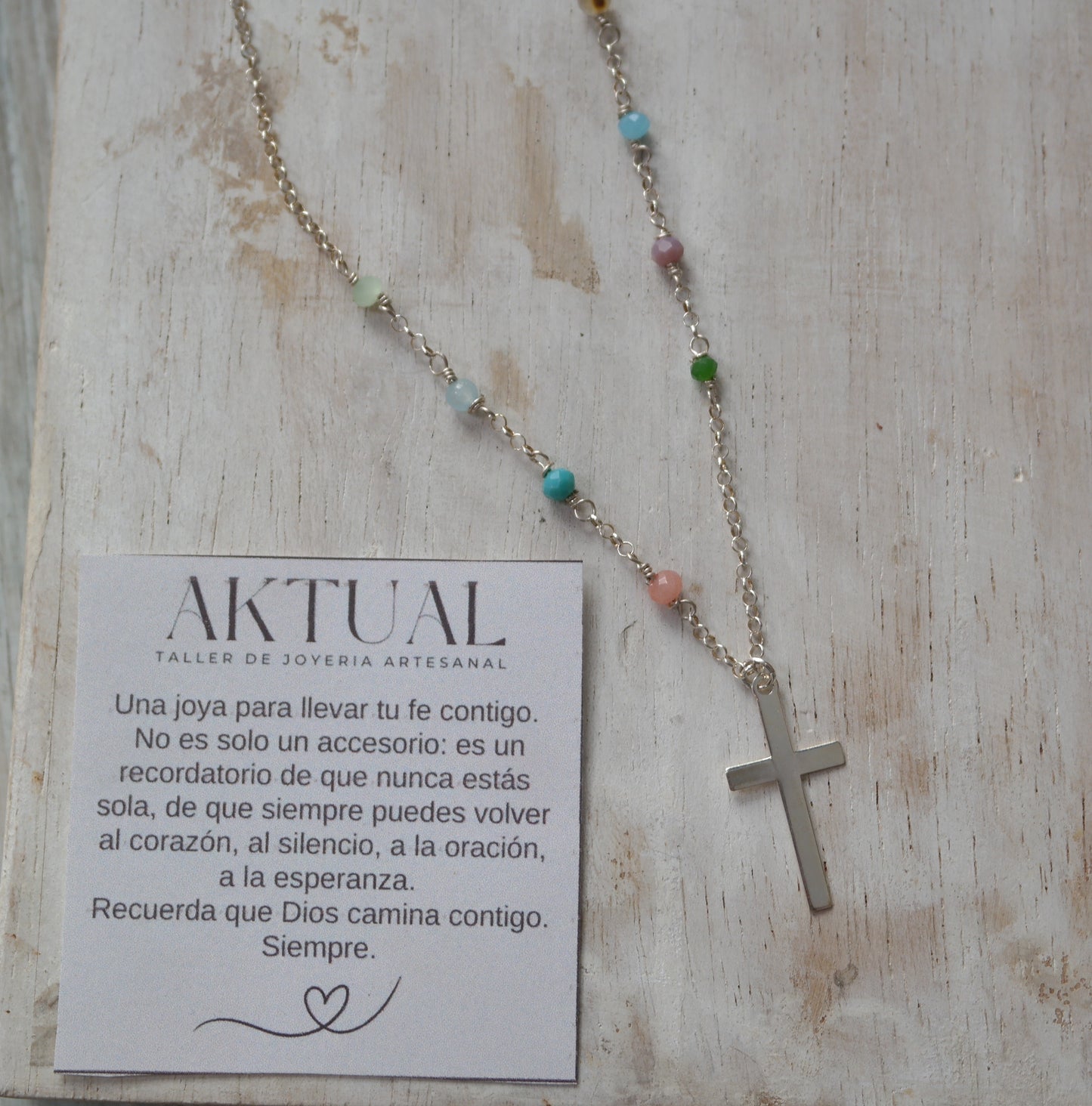 Collar de plata La Alegría de la oración