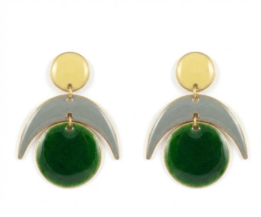 Pendientes Ángeles verdes
