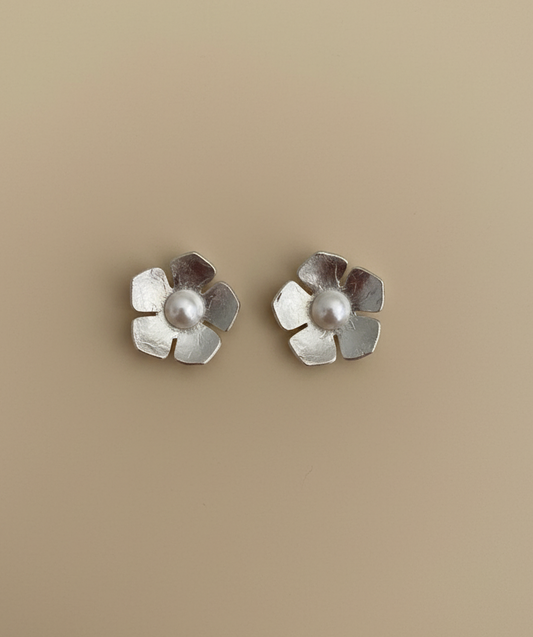 flor 5 petalos en plata