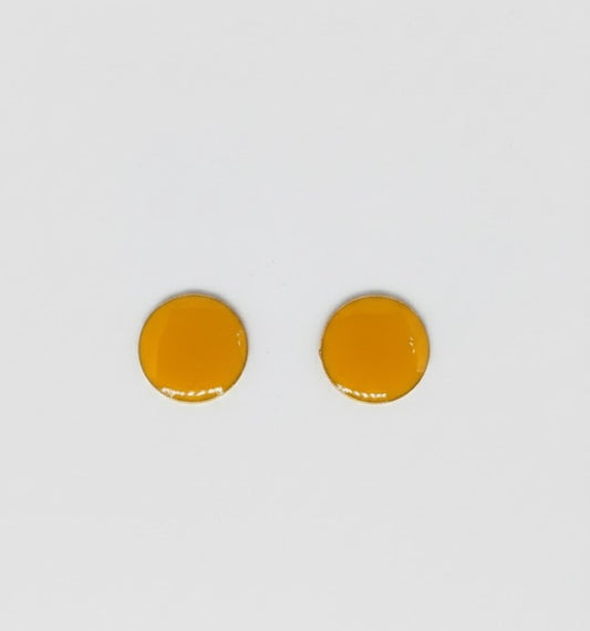 Pendientes Lunares amarillos MINI