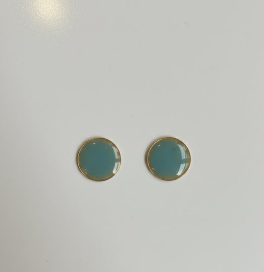 Pendientes Lunares Turquesa MINI