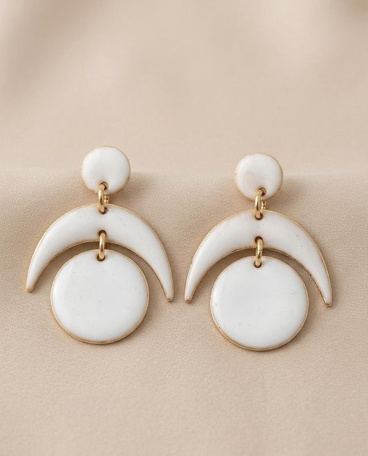 Pendientes Ángeles blancos