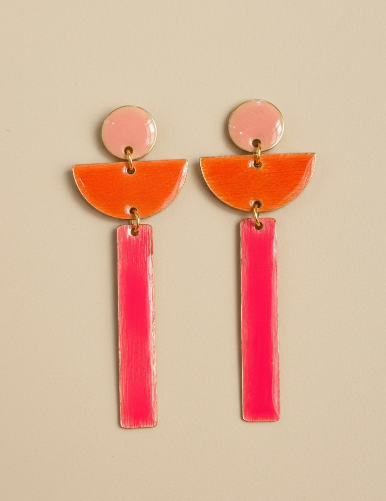 pendientes alegria hechos a mano 