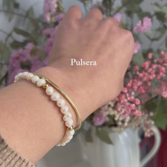 Pulsera en latón hecha a mano 