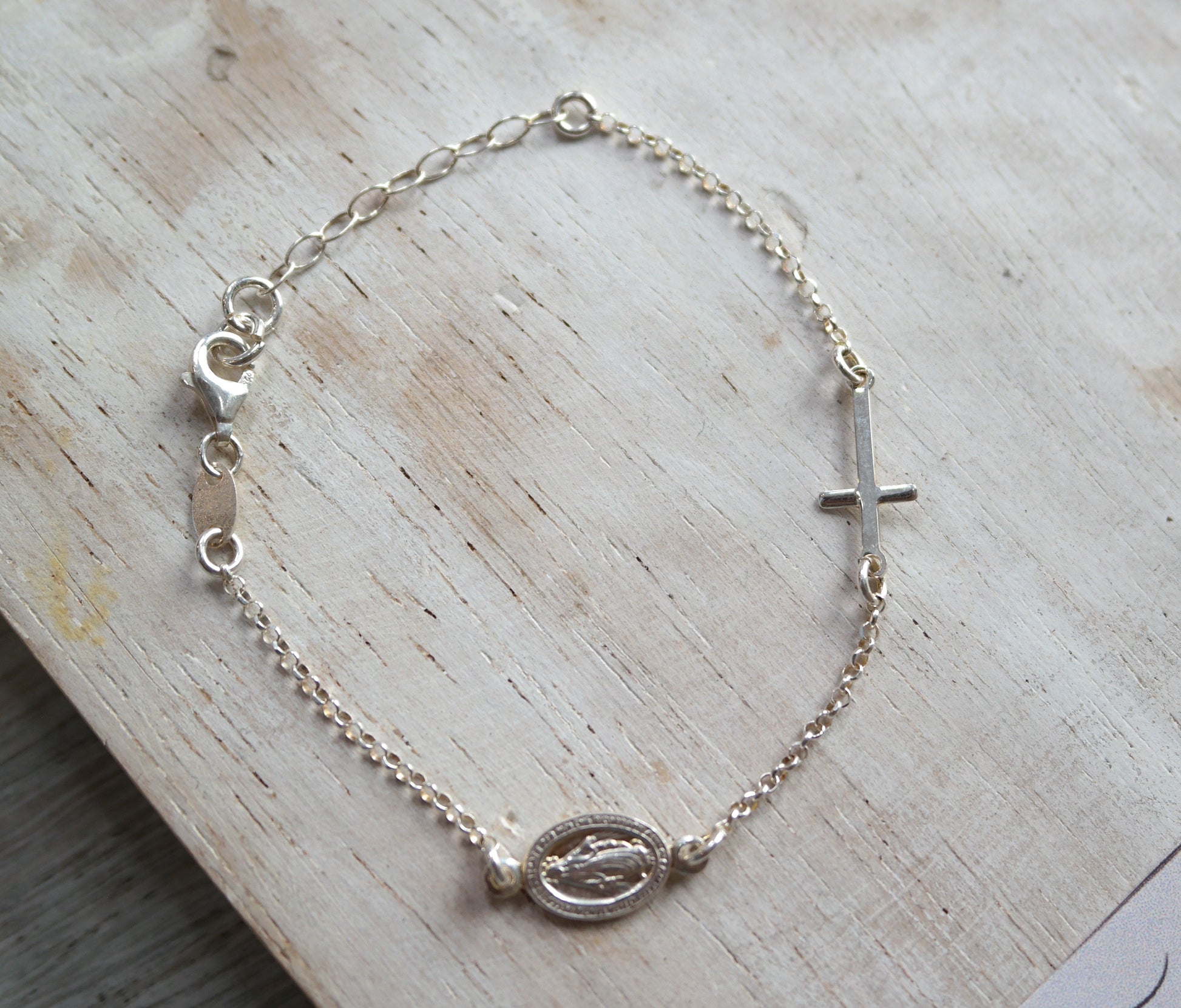 pulsera de plata oracion 