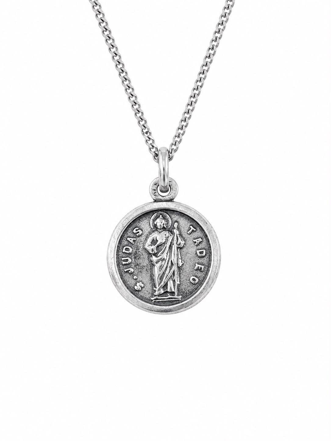 Medalla de San Judas Tadeo en Plata 950 | Hecha a Mano en Nuestro Taller
