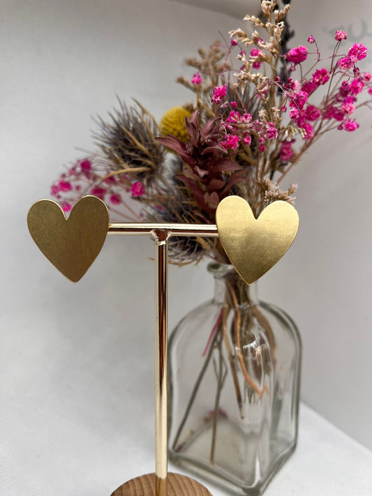 Golden Heart Earrings