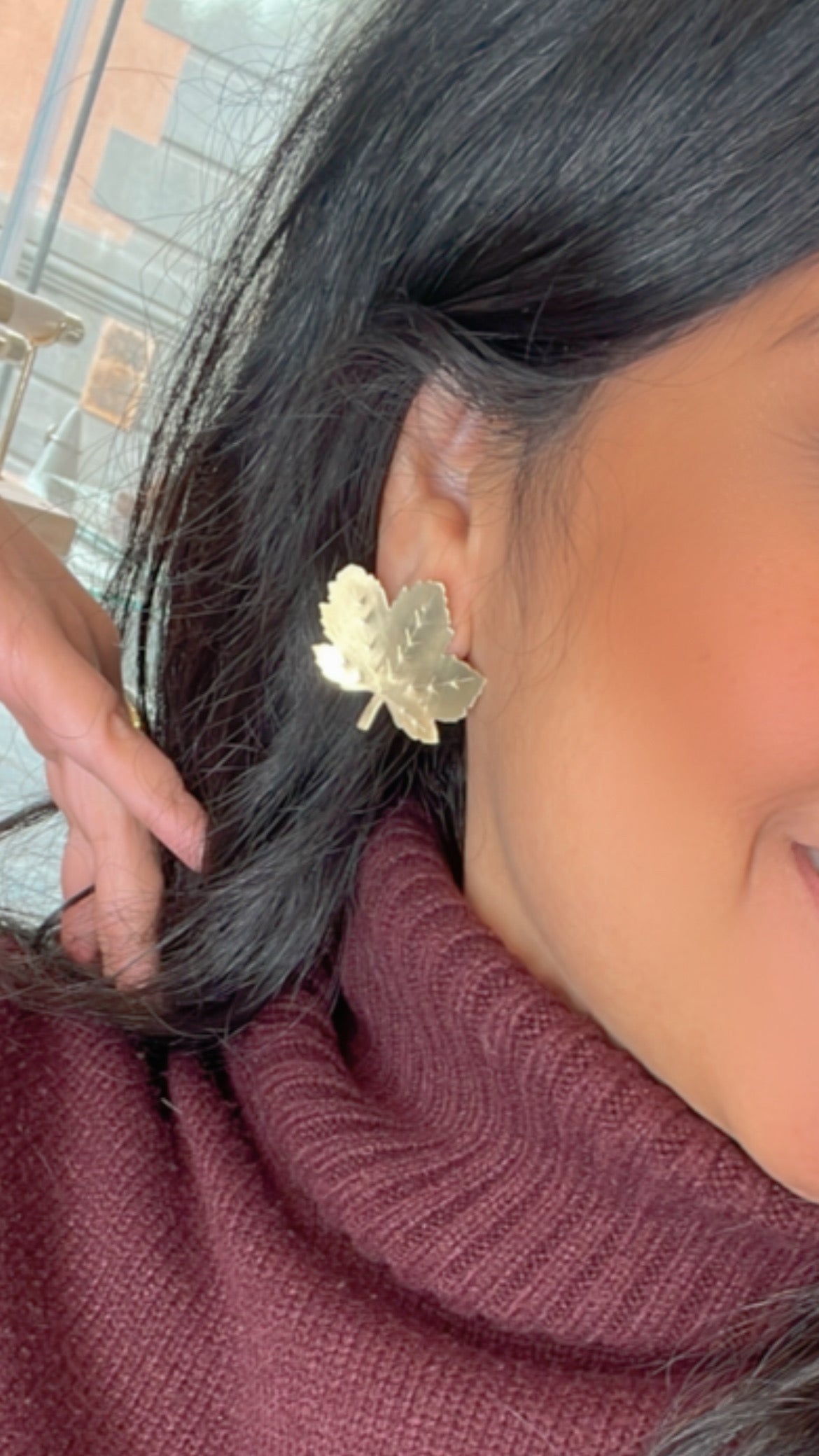 Irene Esser pendientes otoño en latón 